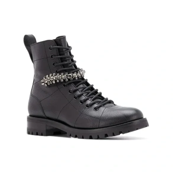 Jimmy Choo cruz Combat ankle boots - Picture 1 of 4